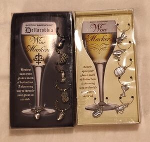NWT! 2- Boston Warehouse Wine Glass Charms